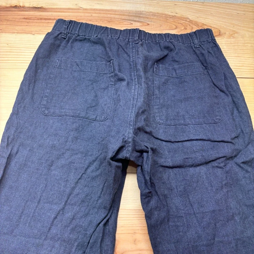 COMM. ARCH Pants Mens 32x29‎ Blue Navy Linen Trousers made in Japan Size 4